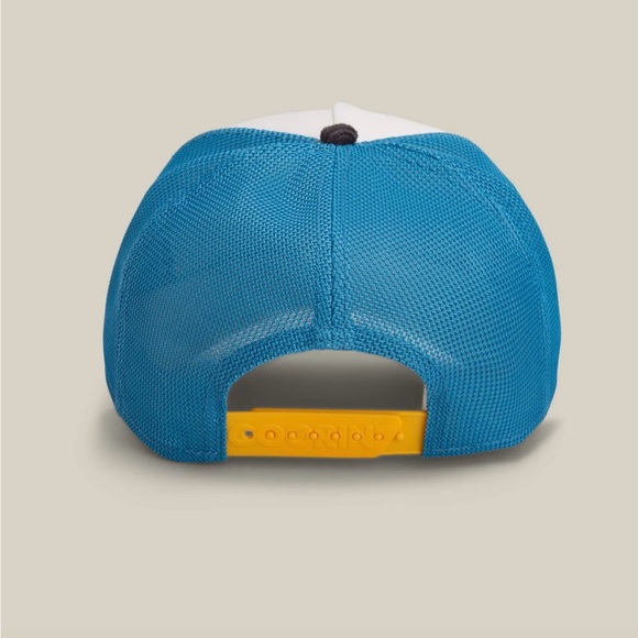 Goorin Bros. Social Butterfly Embroidered Trucker Hat - White, Blue, Gray - Picture 7 of 8